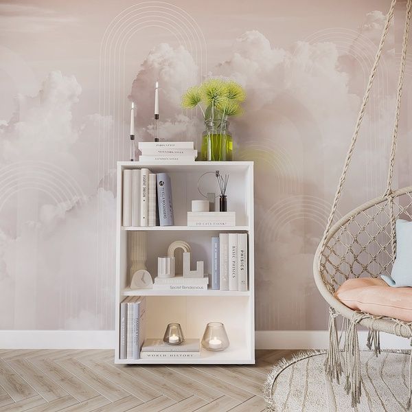 Книжковий стелаж з 3 рівнями та регульованими полицями | LUMO 60-3F p-186-885 фото