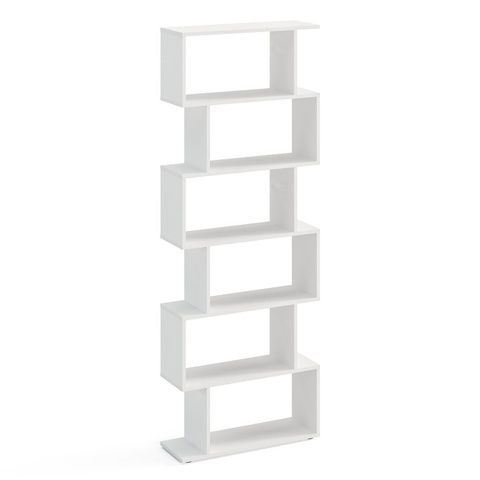 Книжковий стелаж S-подібної форми з 6 рівнями | Shelf 190S p-186-283 фото