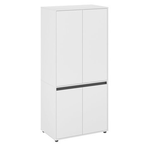 Мала шафа для одягу з 4 дверцятами та 2 секціями | CUBE 90F p-186-503 фото